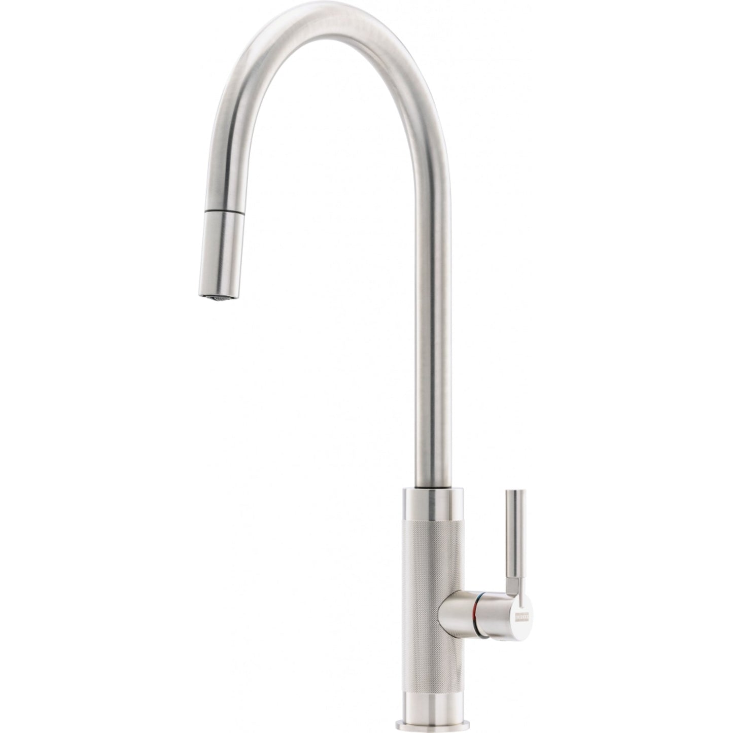 Franke Tessuto J Spout Pullout Nozzle Side Decor Steel Tap - The Tap Specialist