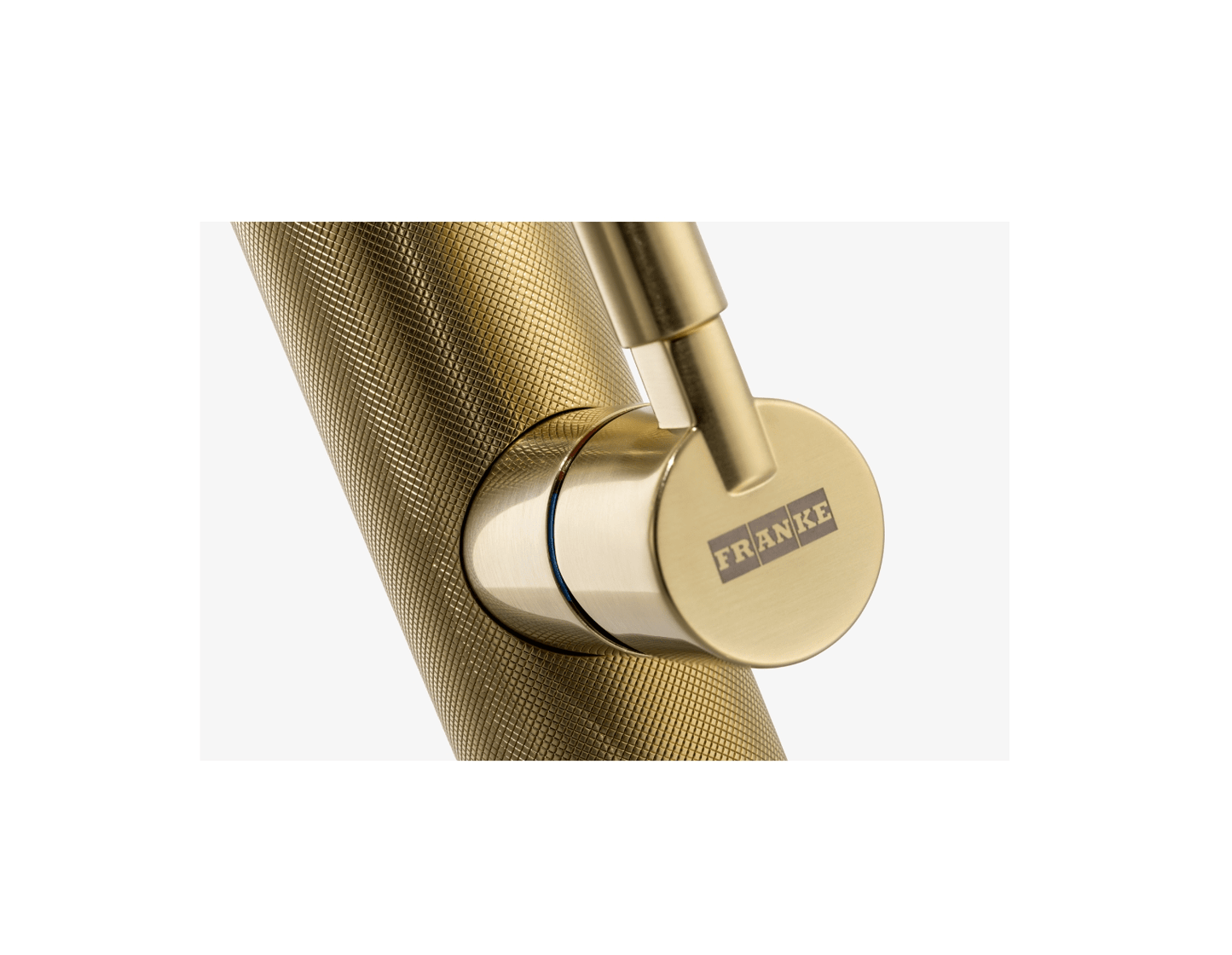 Franke Tessuto L Shape Spout Gold Kitchen Mixer Tap - The Tap Specialist