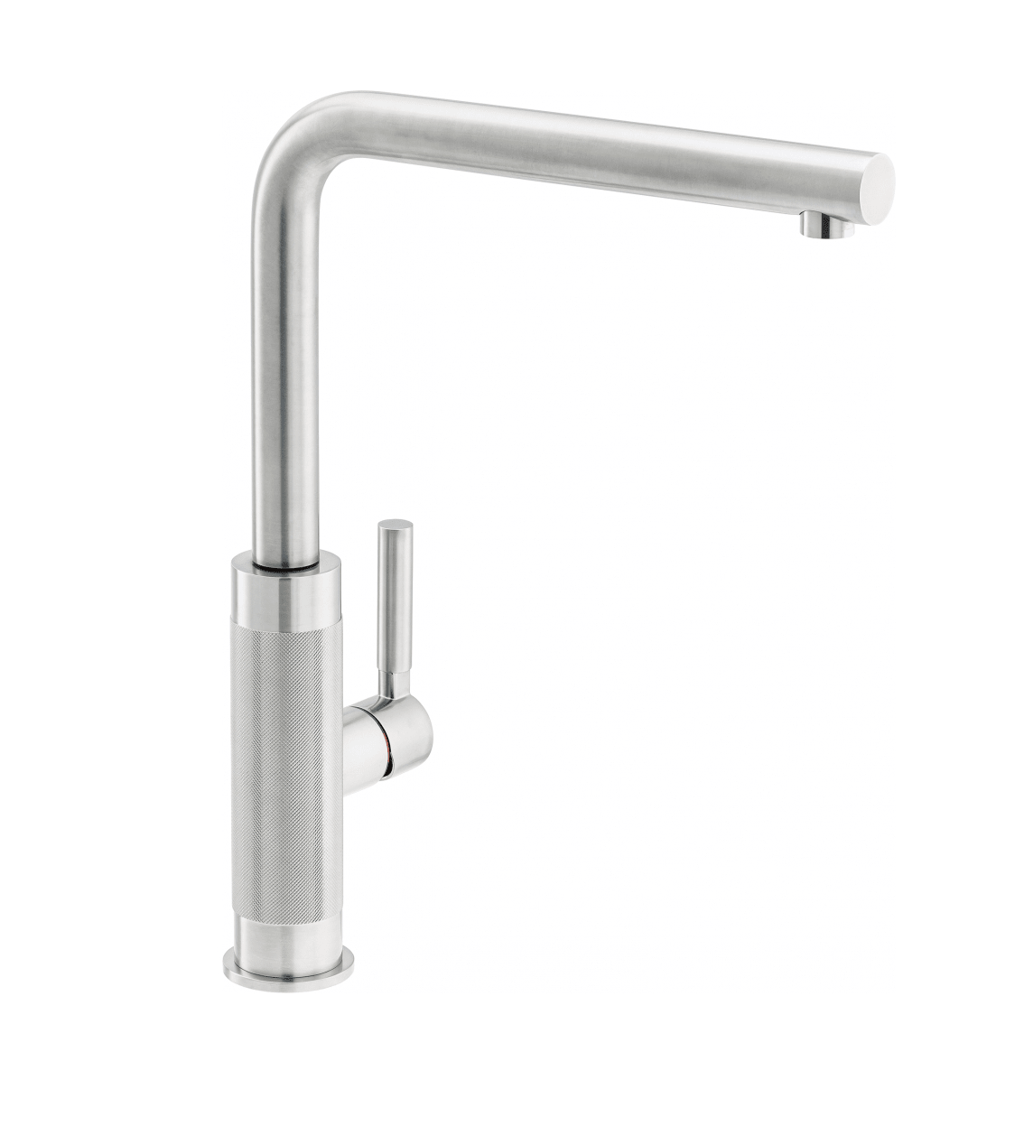 Franke Tessuto L Spout Swivel Kitchen Tap – Stainless Steel - The Tap Specialist