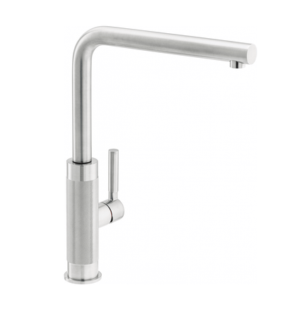Franke Tessuto L Spout Swivel Kitchen Tap – Stainless Steel - The Tap Specialist