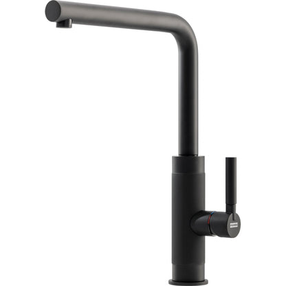 Franke Tessuto L Spout Swivel Side Matt Black Kitchen Tap - The Tap Specialist