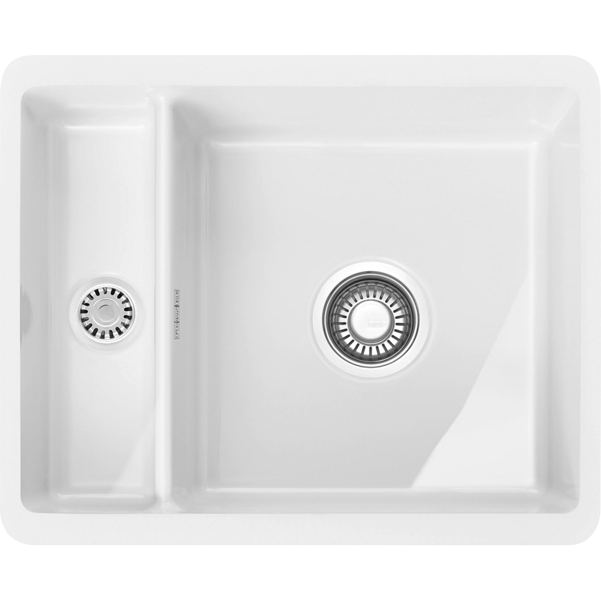 Franke Undermount KUBUS KBK 160 REV White Sink - Reversible - The Tap Specialist