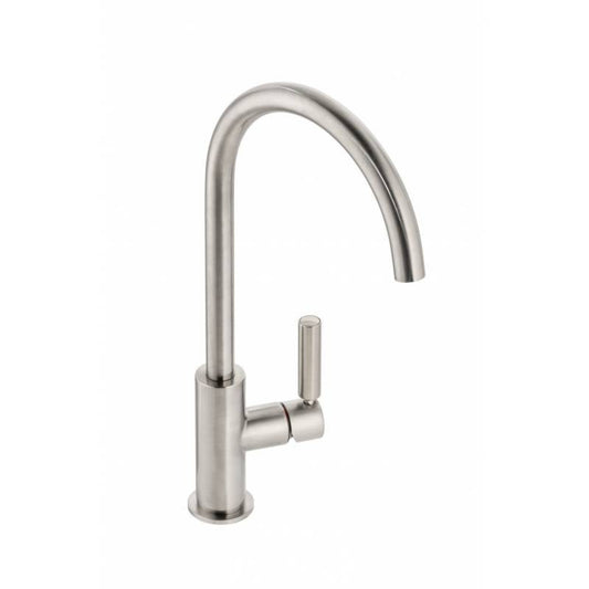 Abode Globe Single Lever Kitchen tap in Brushed Nickel