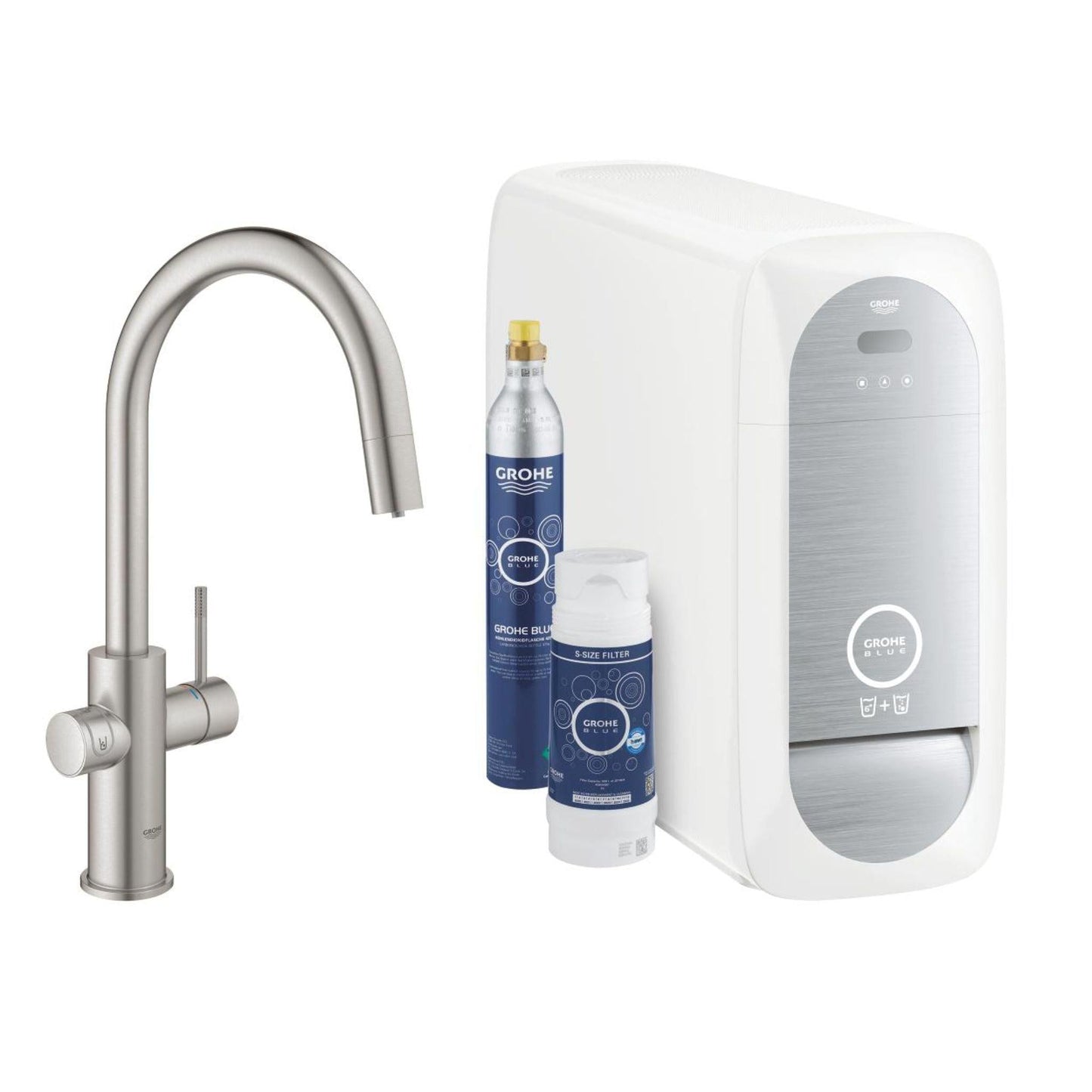 Grohe Blue Home Duo Starter Tap Kit with Pull - Out Spray - The Tap Specialist