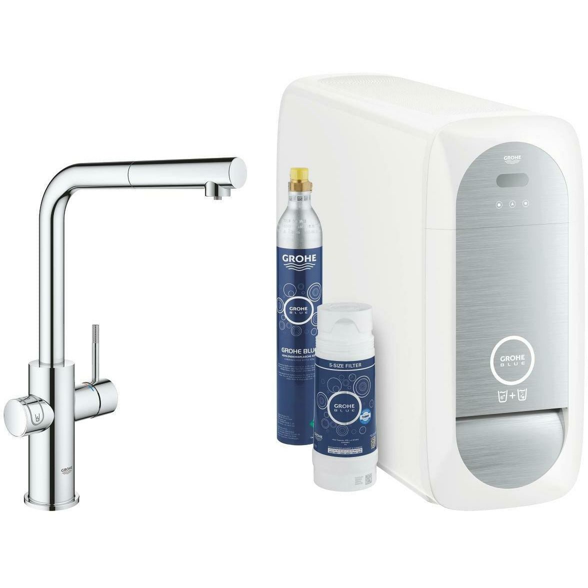 Grohe Blue Home Duo Starter Tap Kit with Pull - Out Spray - The Tap Specialist