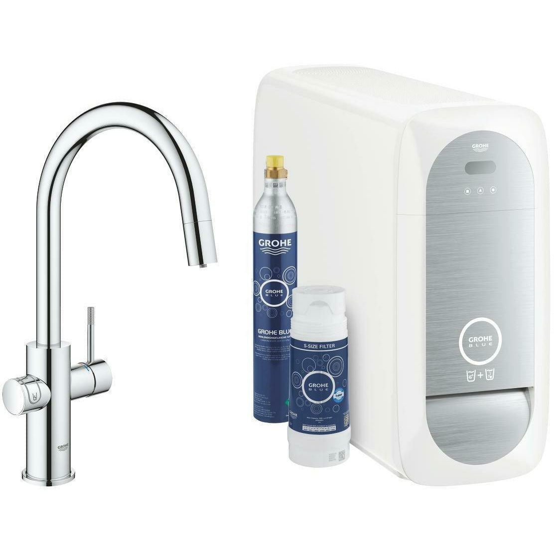 Grohe Blue Home Duo Starter Tap Kit with Pull - Out Spray - The Tap Specialist