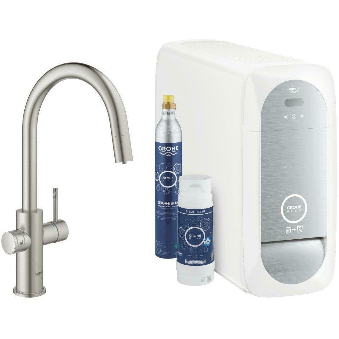 Grohe Blue Home Duo Starter Tap Kit with Pull - Out Spray - The Tap Specialist