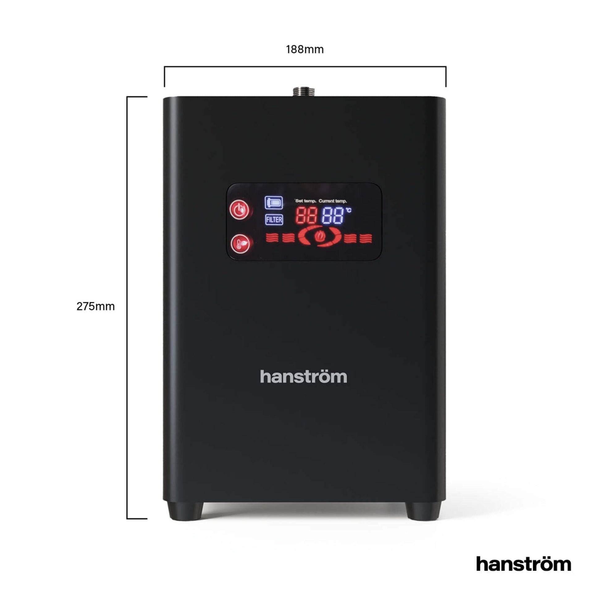 Hanstrom 3 - in - 1 Flex Touch Instant Boiling Water Pull Out Tap - The Tap Specialist