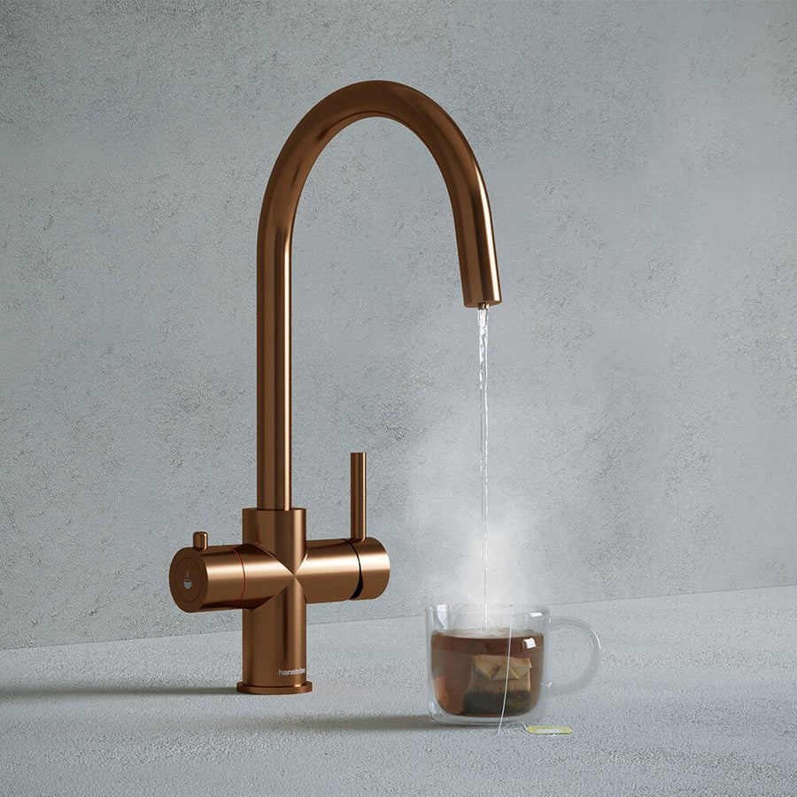 Hanstrom 3 - in - 1 Swan Instant Boiling Water Tap - The Tap Specialist