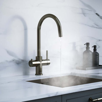 Hanstrom 3 - in - 1 Swan Instant Boiling Water Tap - The Tap Specialist