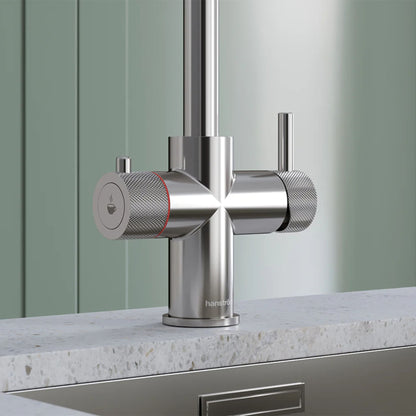 Hanstrom 3 - in - 1 Swan Touch Instant Boiling Water Tap - The Tap Specialist