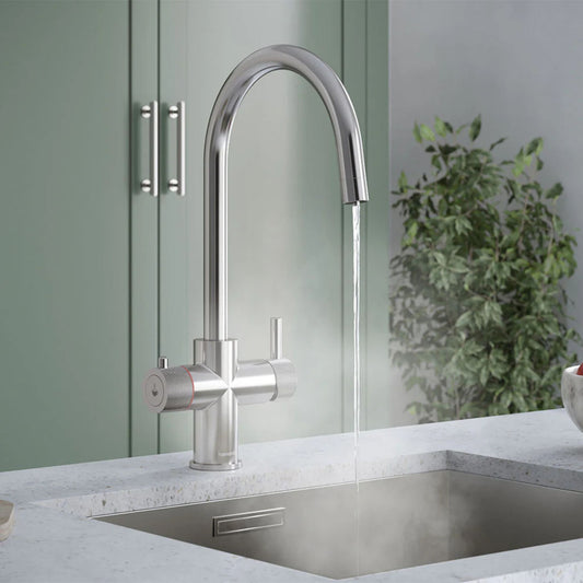 Hanstrom 3 - in - 1 Swan Touch Instant Boiling Water Tap - The Tap Specialist
