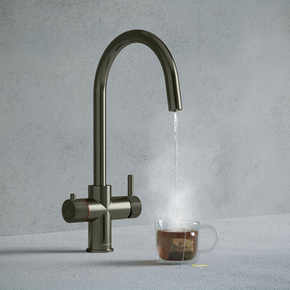 Hanstrom 3 - in - 1 Swan Touch Instant Boiling Water Tap - The Tap Specialist