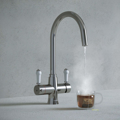 Hanstrom 3 - in - 1 Traditional Instant Boiling Water Swivel Tap - The Tap Specialist