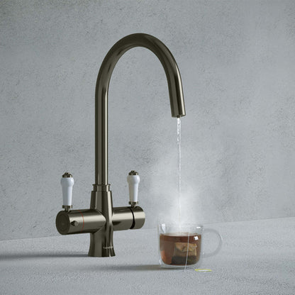 Hanstrom 3 - in - 1 Traditional Instant Boiling Water Swivel Tap - The Tap Specialist