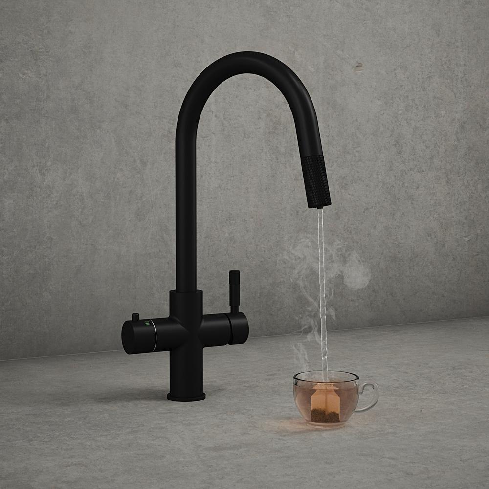 Hanstrom 4 - in - 1 Flex Pro Instant Boiling Water Tap Pull Out - The Tap Specialist