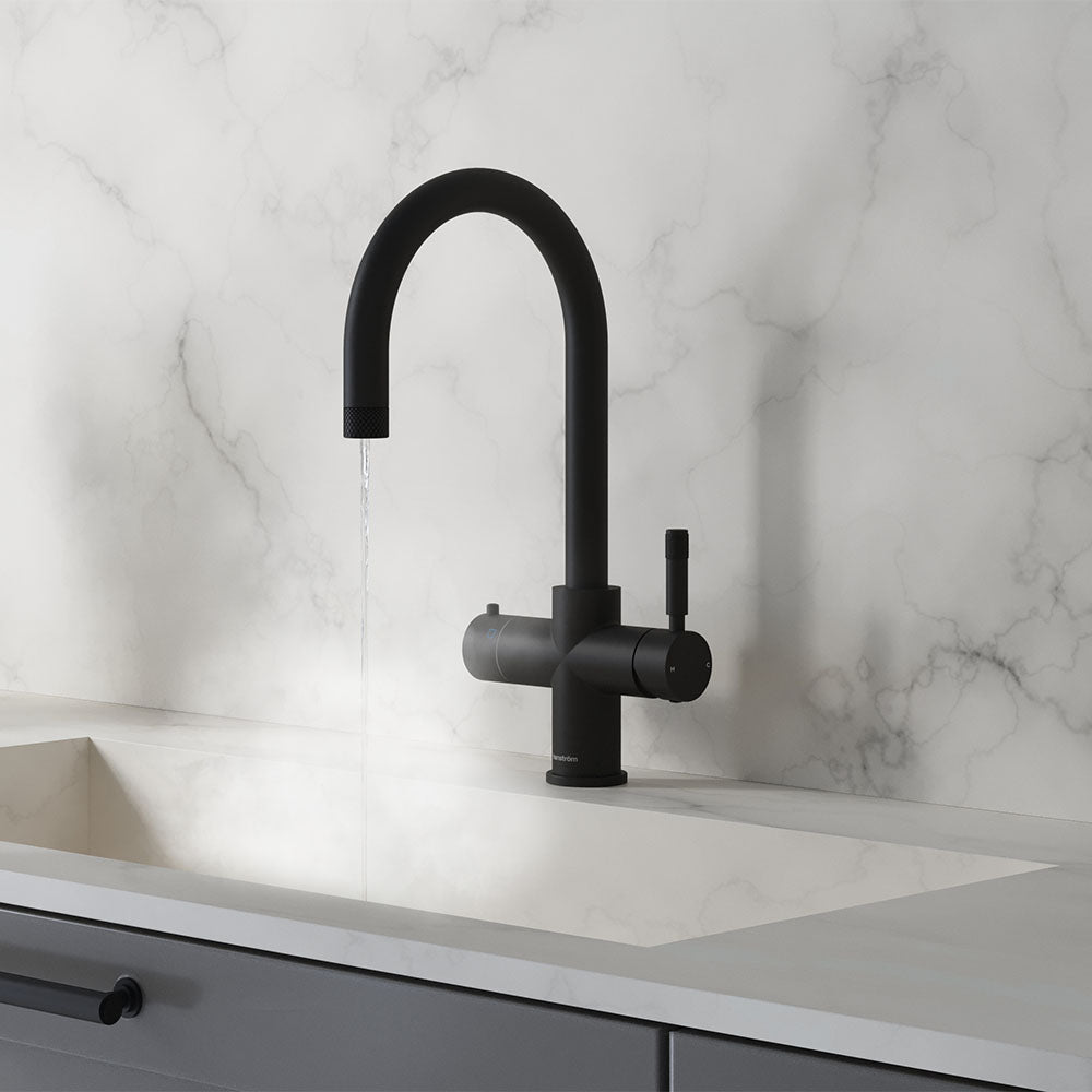 Hanstrom 4 - in - 1 Swan Instant Boiling Water Tap - The Tap Specialist