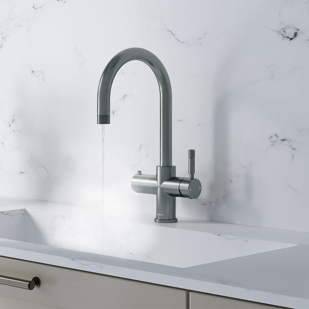 Hanstrom 4 - in - 1 Swan Instant Boiling Water Tap - The Tap Specialist