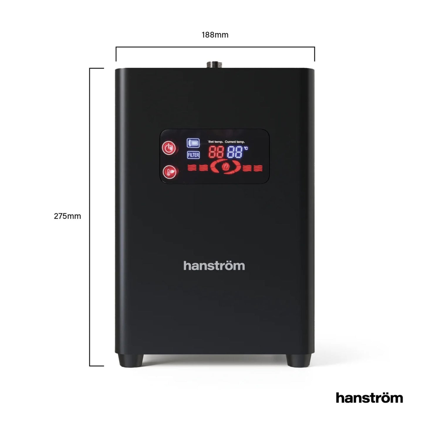 Hanstrom 4 - in - 1 Swan Instant Boiling Water Tap - The Tap Specialist