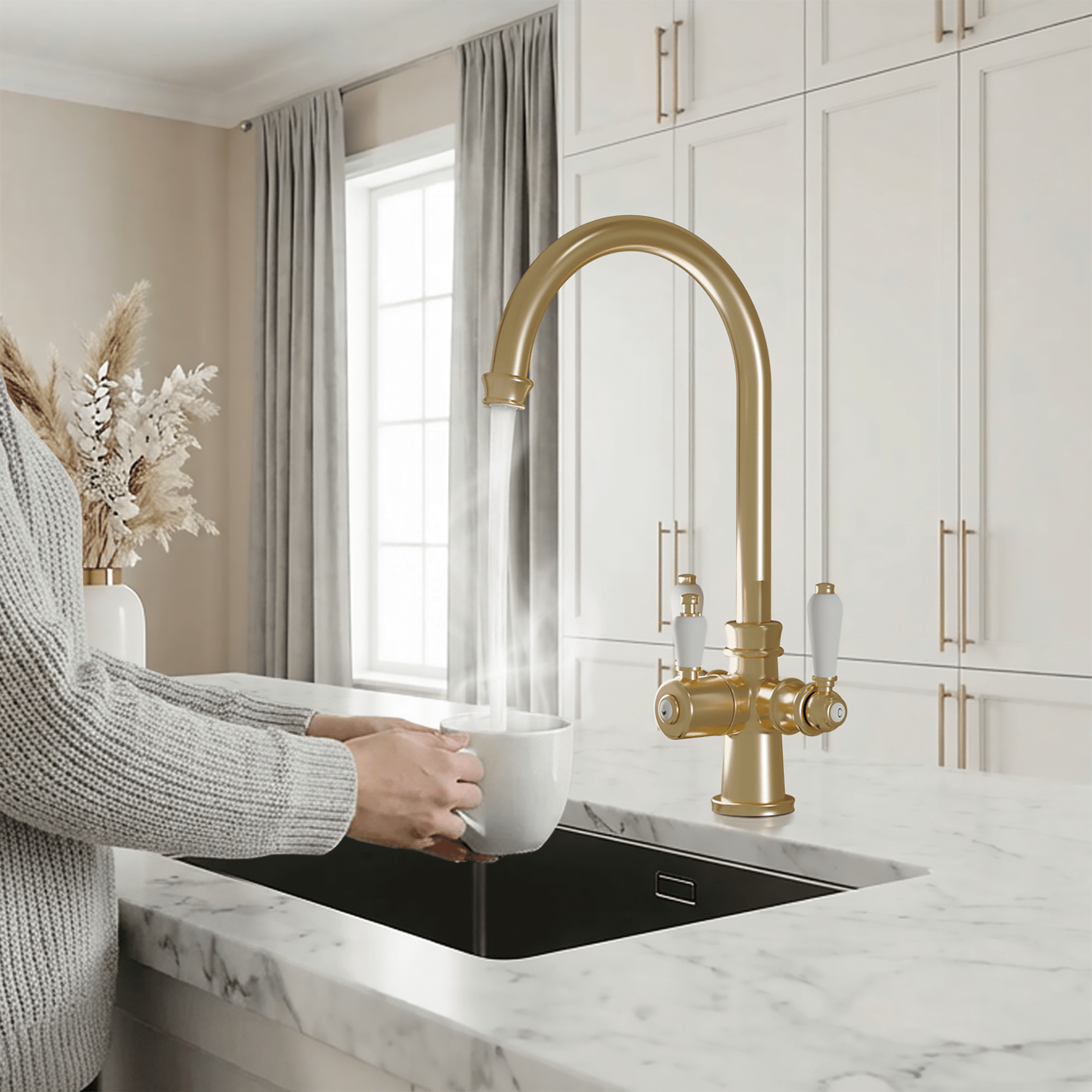 Hanström Holden 3 - in - 1 Instant Boiling Water Tap - The Tap Specialist