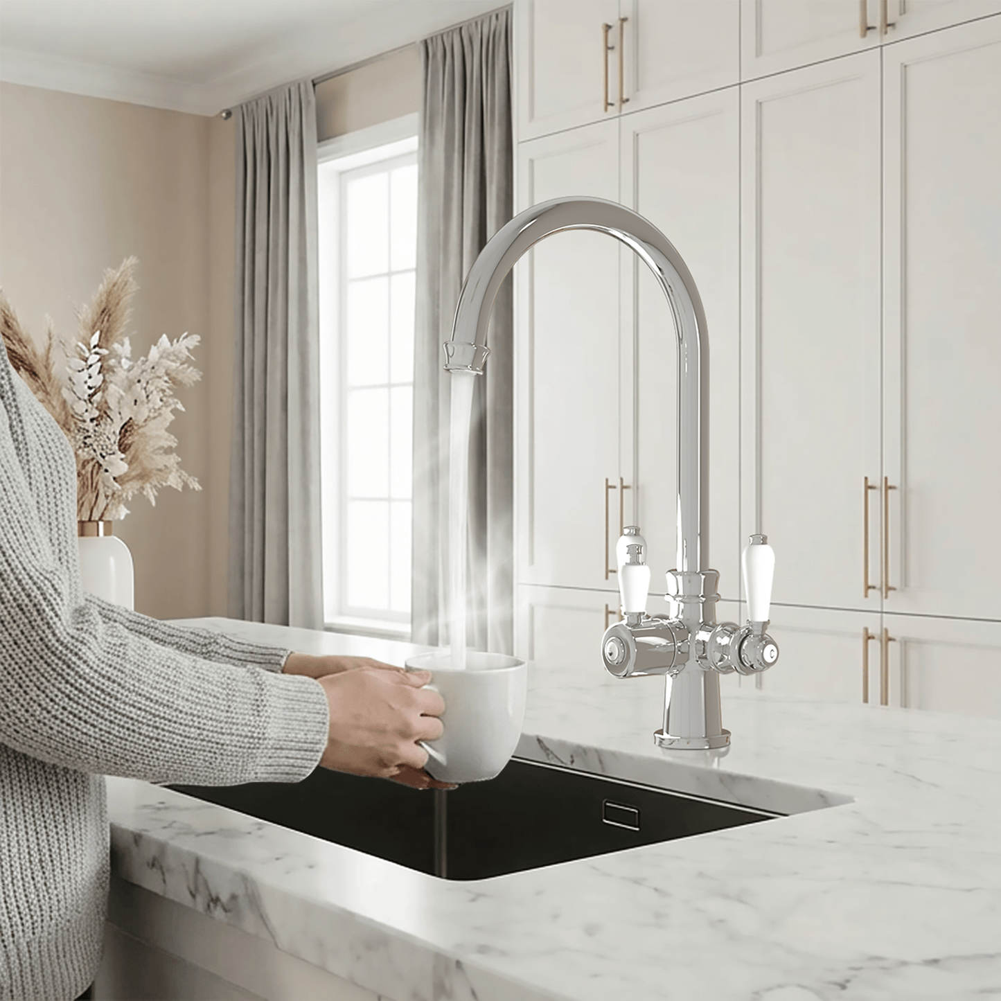 Hanström Holden 3 - in - 1 Instant Boiling Water Tap - The Tap Specialist