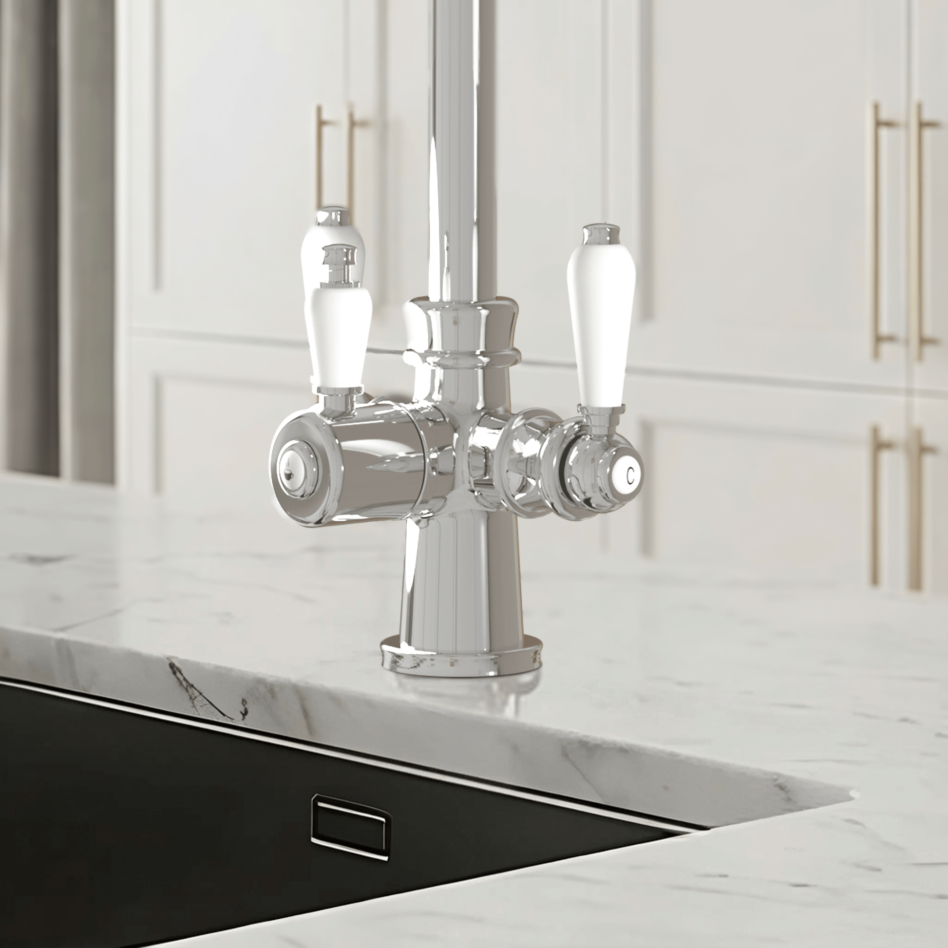 Hanström Holden 3 - in - 1 Instant Boiling Water Tap - The Tap Specialist