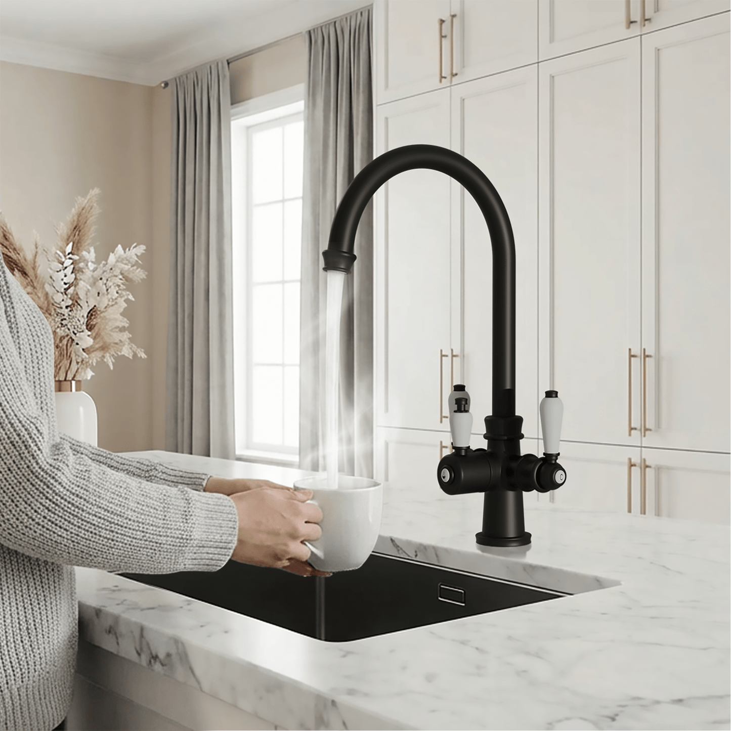 Hanström Holden 3 - in - 1 Instant Boiling Water Tap - The Tap Specialist