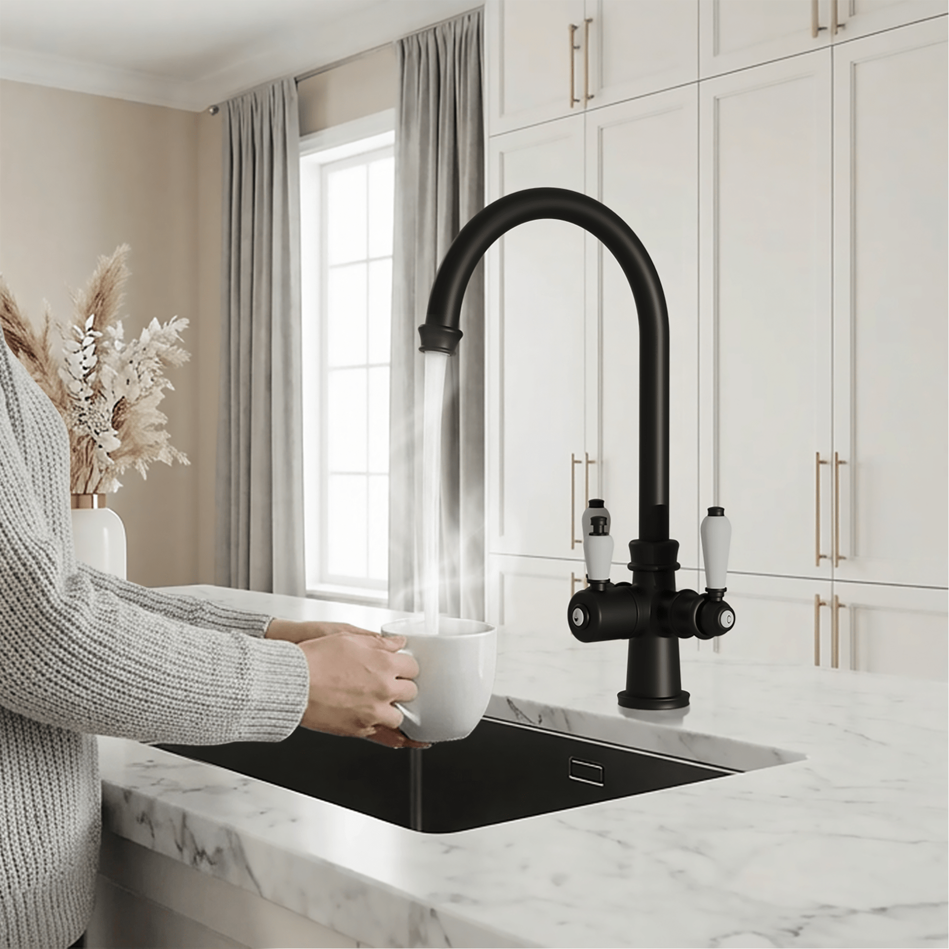 Hanström Holden 3 - in - 1 Instant Boiling Water Tap - The Tap Specialist