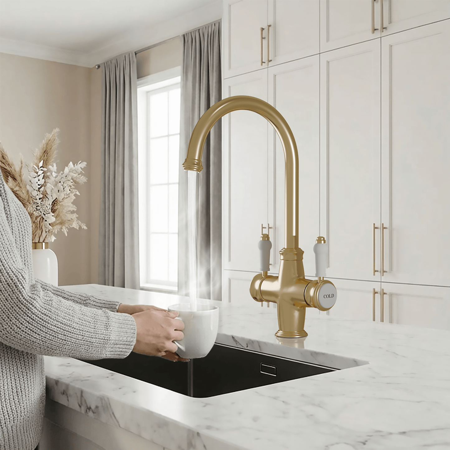 Hanström Sterling 3 - in - 1 Instant Boiling Water Tap - The Tap Specialist