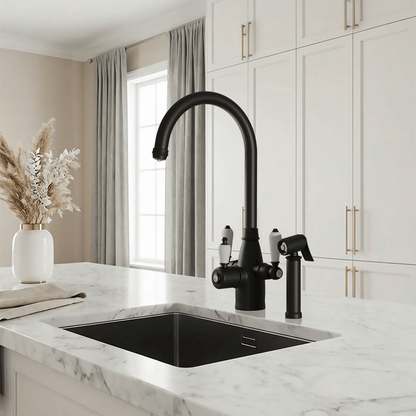 Hanström Tate 3 - in - 1 + Spray Instant Boiling Water Tap - The Tap Specialist