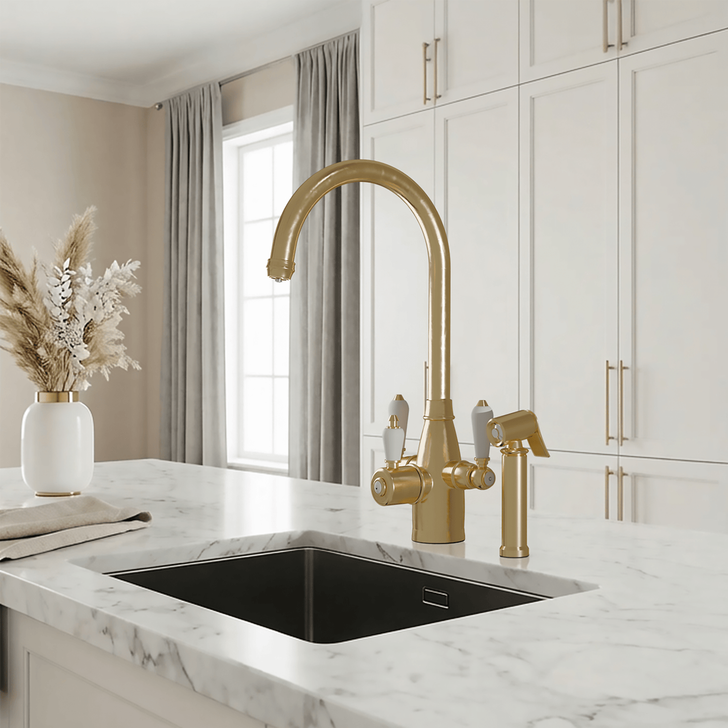 Hanström Tate 3 - in - 1 + Spray Instant Boiling Water Tap - The Tap Specialist