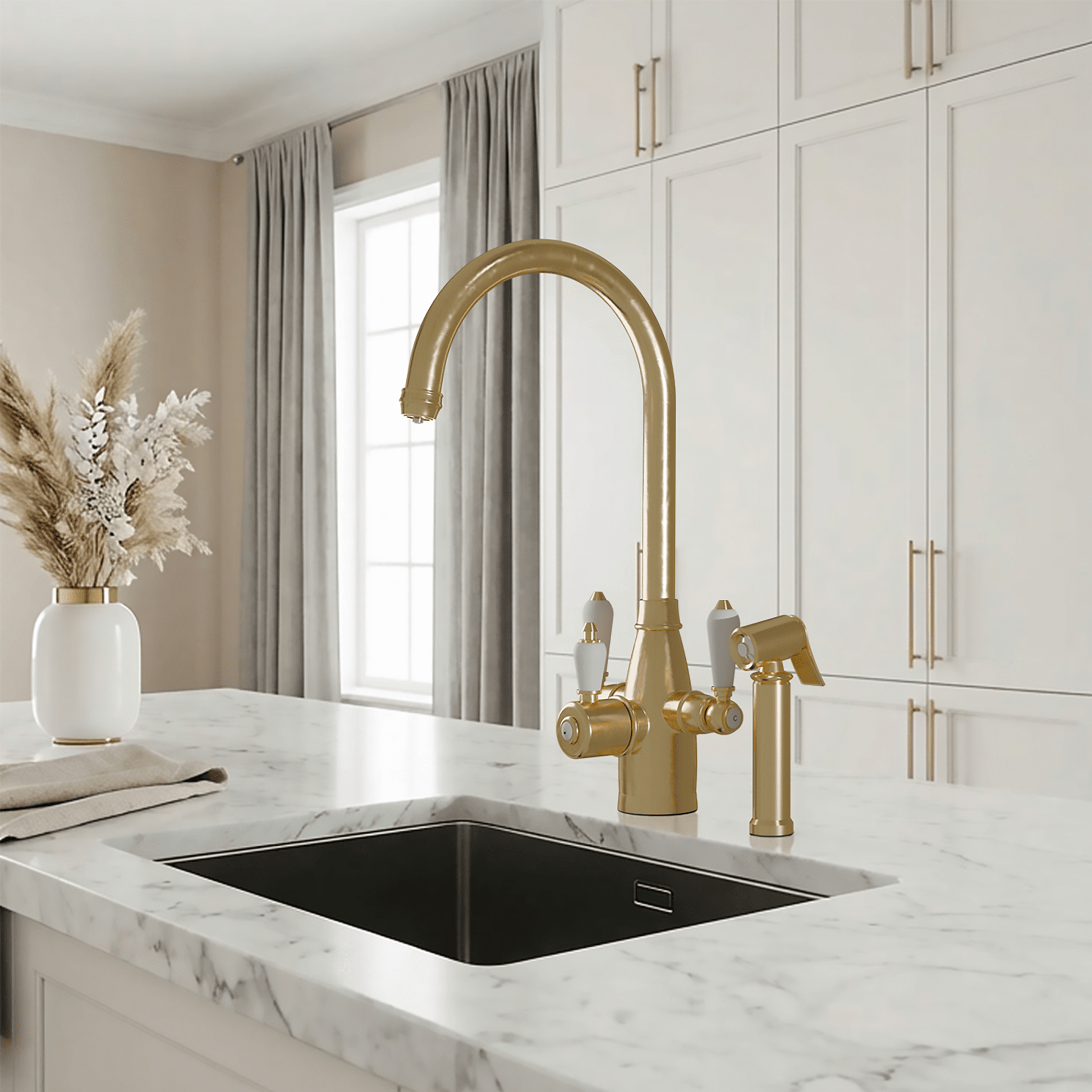 Hanström Tate 3 - in - 1 + Spray Instant Boiling Water Tap - The Tap Specialist