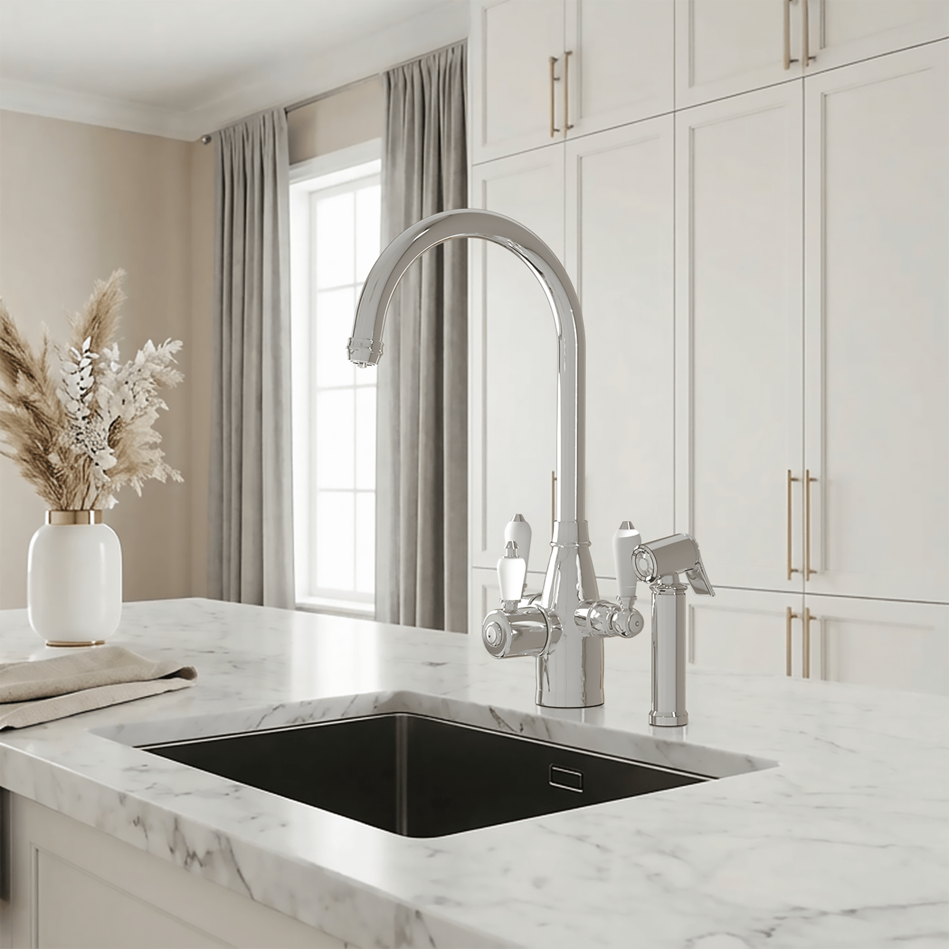 Hanström Tate 3 - in - 1 + Spray Instant Boiling Water Tap - The Tap Specialist