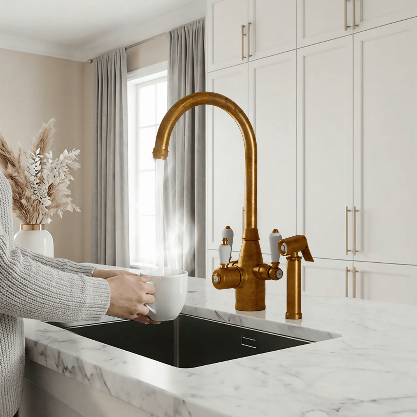 Hanström Tate 3 - in - 1 + Spray Instant Boiling Water Tap - The Tap Specialist