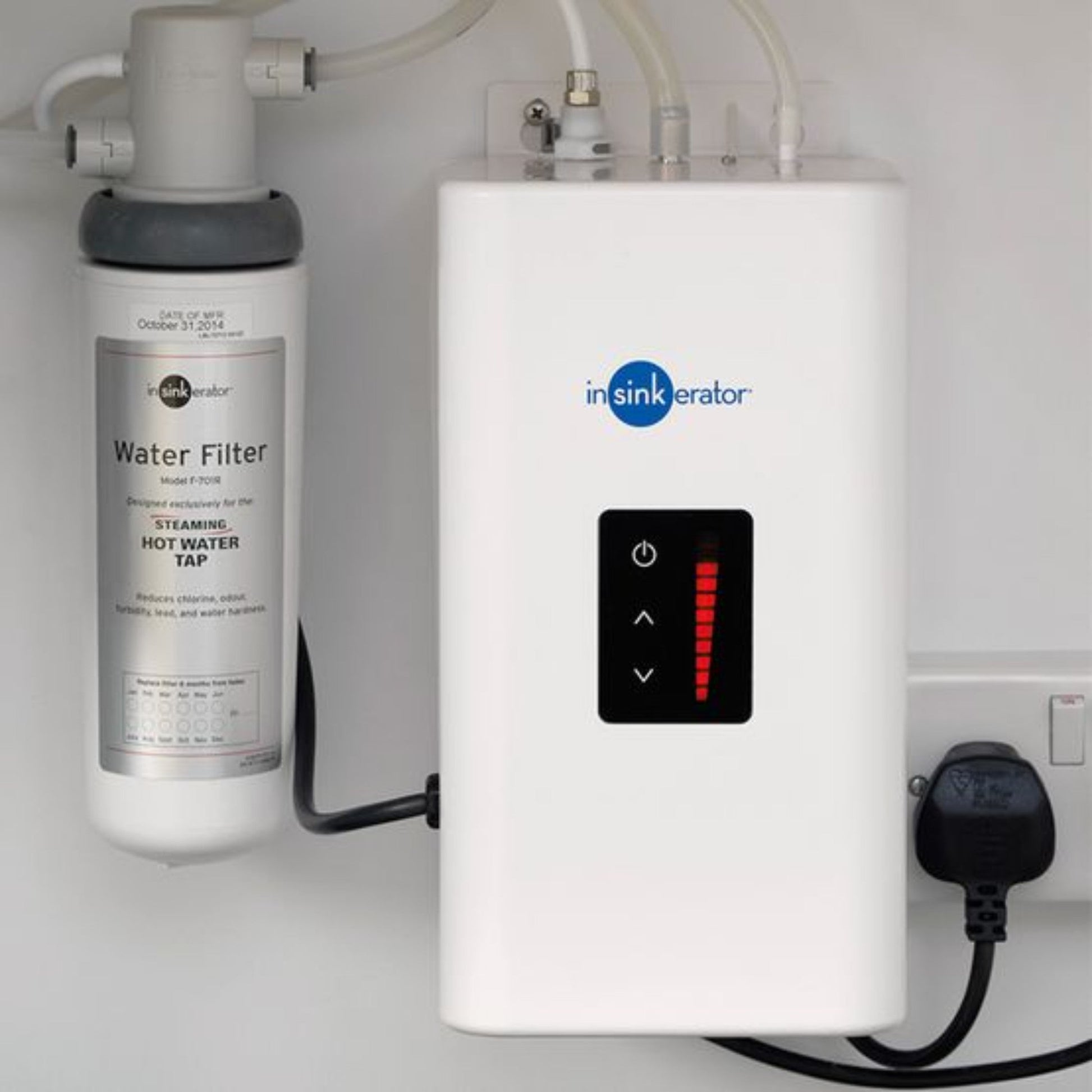 InSinkErator 3N1 L Spout Steaming Hot Water Tap With Neo Boiler Tank and Filter Kit - The Tap Specialist