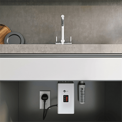 InSinkErator Hot Water Tap installed with neo tank and filter.
