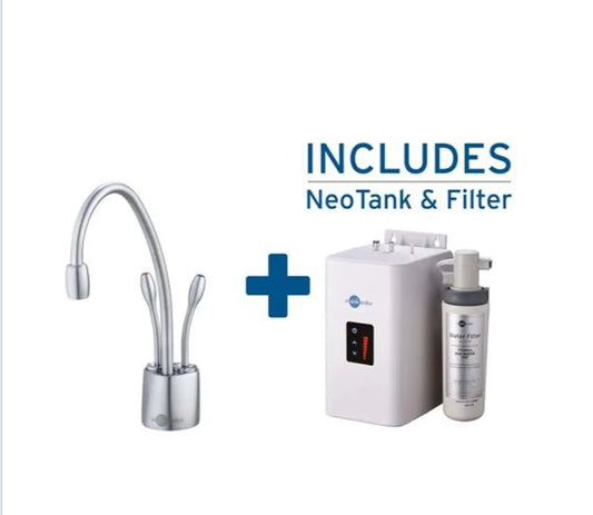 InSinkErator HC1100 Premium Instant Steaming Hot And Filtered Cold Water Tap plus Neo Boiler Tank & Filter Kit - The Tap Specialist