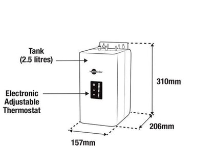 Insinkerator HC3300 Steaming Hot & Cold Water Tap with Neotank and filter install kit - The Tap Specialist