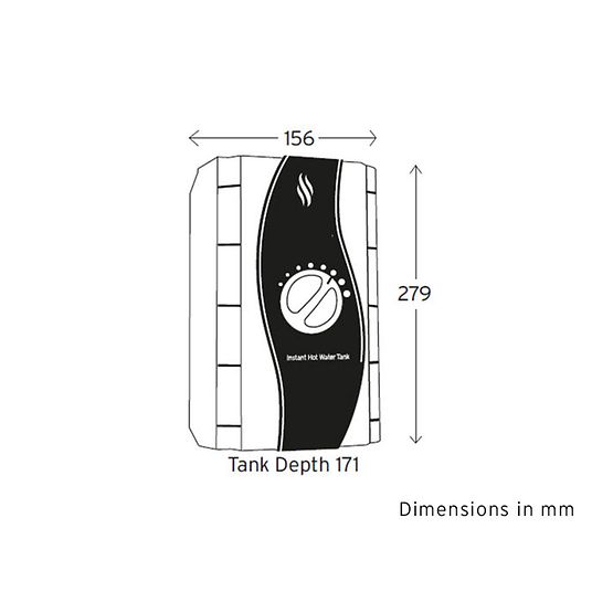 InSinkErator Standard Edition Tank Dimensions Details