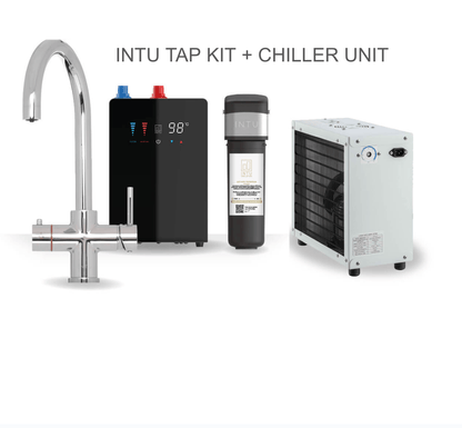 INTU 4OUR Nexus 4 - in - 1 Swan Instant Boiling Water Tap - The Tap Specialist