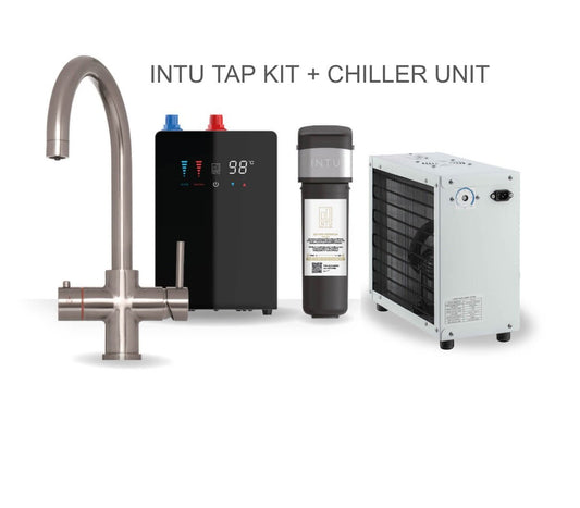 INTU 4OUR Nexus 4 - in - 1 Swan Instant Boiling Water Tap - The Tap Specialist