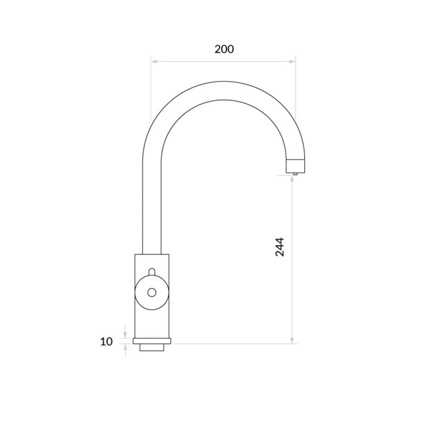 INTU 4OUR Nexus 4 - in - 1 Swan Instant Boiling Water Tap - The Tap Specialist