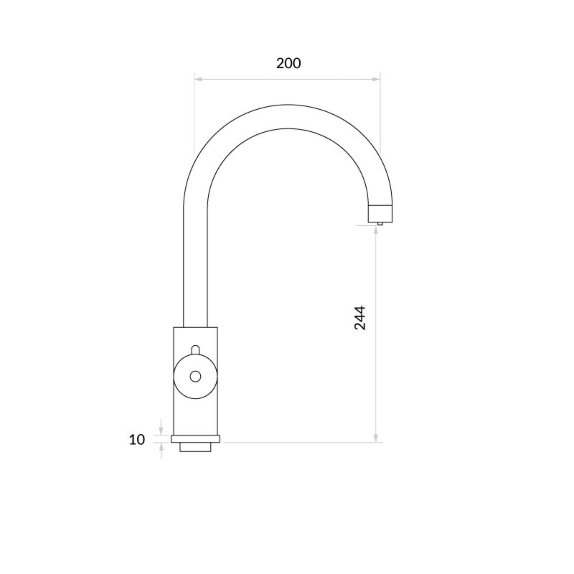 INTU 4OUR Nexus 4 - in - 1 Swan Instant Boiling Water Tap - The Tap Specialist