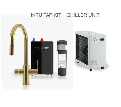 INTU Digital Sovereign 4 - in - 1 Pull Down Swan Instant Boiling Water Tap – 4.0L Nexus Tank - The Tap Specialist
