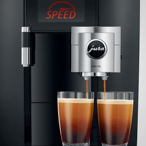 Jura Giga X8c Mains Fill Bean to Cup Coffee Machine Black - The Tap Specialist