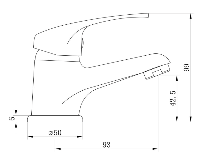 Nerola Cloakroom Basin Mixer - Chrome - The Tap Specialist