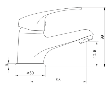 Nerola Cloakroom Basin Mixer - Chrome - The Tap Specialist