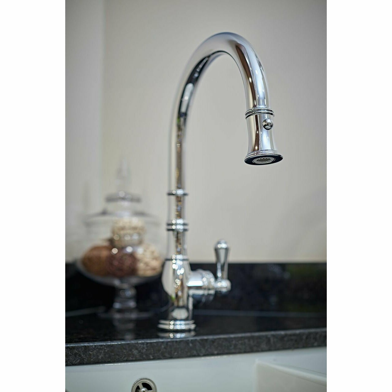 Perrin and Rowe Aquitaine Single Lever Mixer Kitchen Tap with Pull - Down Rinse - The Tap Specialist