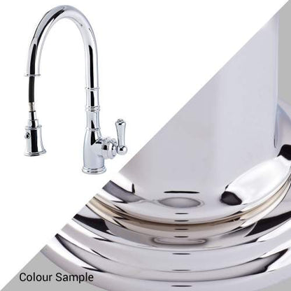 Perrin and Rowe Aquitaine Single Lever Mixer Kitchen Tap with Pull - Down Rinse - The Tap Specialist