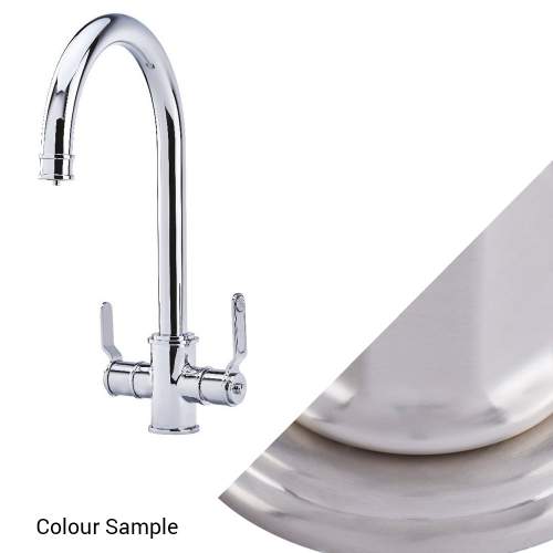 Perrin & Rowe Armstrong Filtration Tap with Textured Handles - Pewter -The Tap Specialist